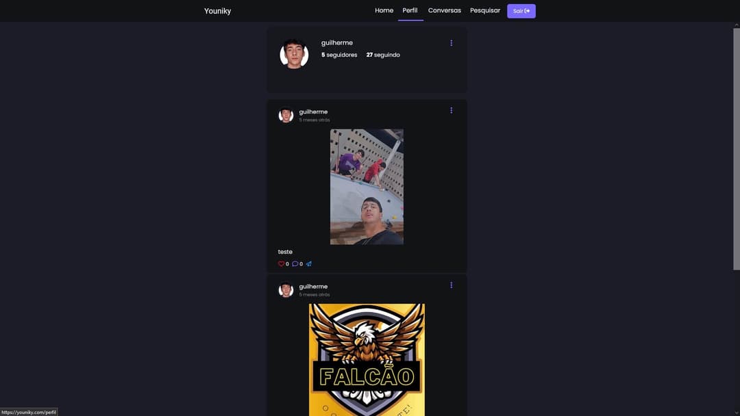 Social network project created in 2023 using PHP and Next JS.